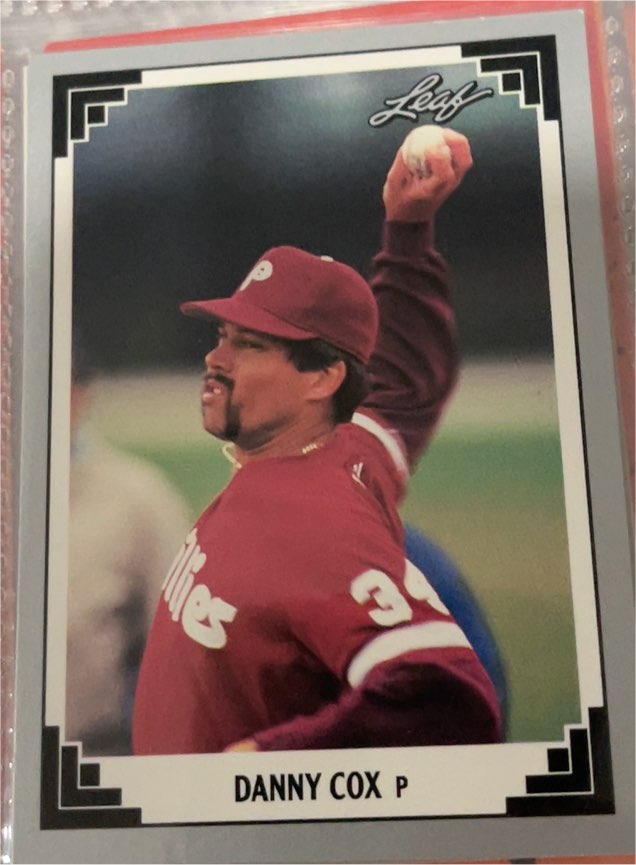 1991 Leaf #350 Danny Cox — front