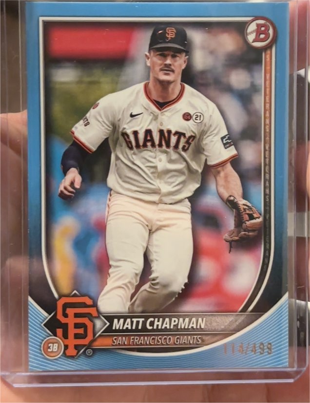 2025 Bowman #74 Matt Chapman — front