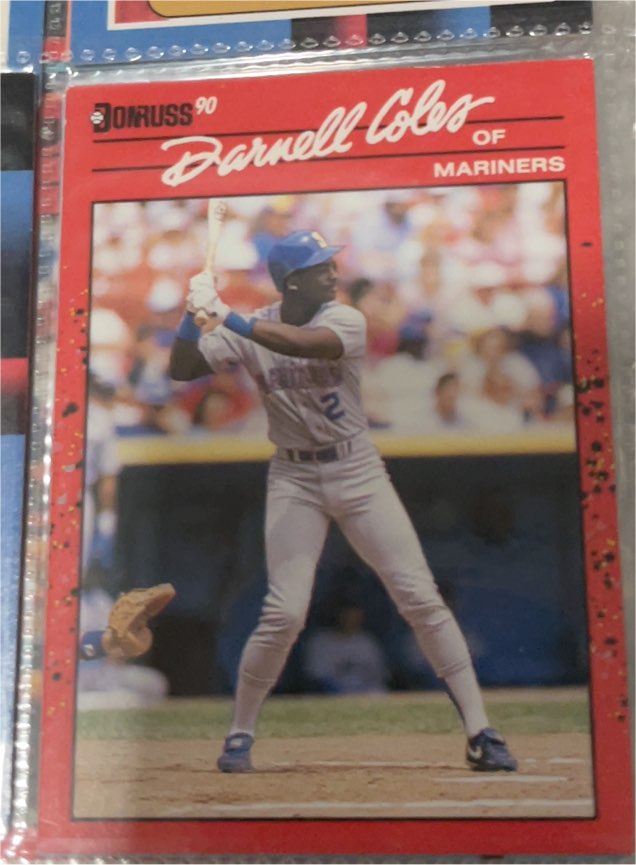 1990 Donruss #212 Darnell Coles — front