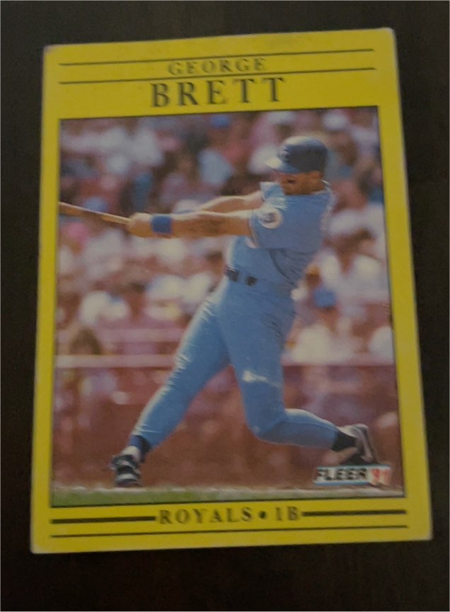 1991 Fleer #552 George Brett — front