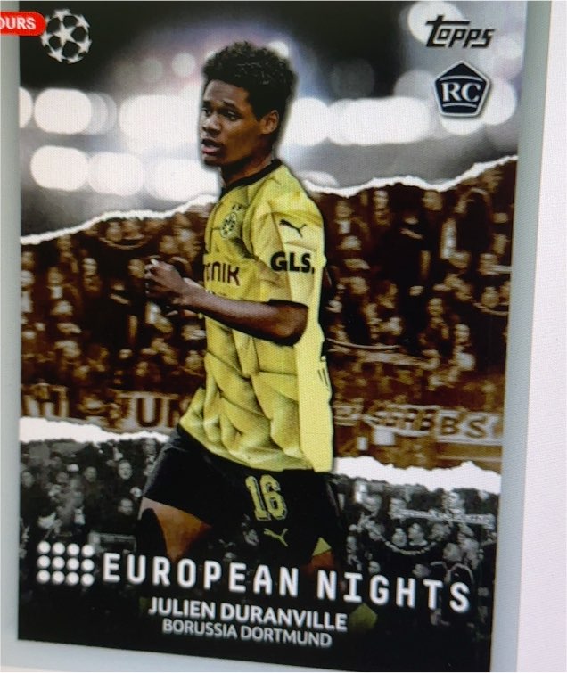 2023-24 Topps UEFA Club Competitions European Nights #EN-7 Julien Duranville — front