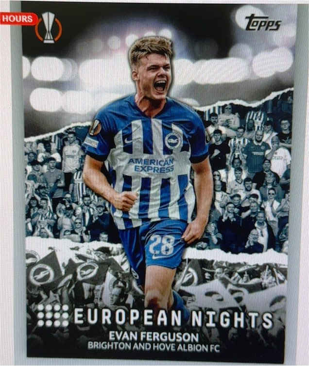 2023-24 Topps UEFA Club Competitions European Nights #EN-8 Evan Ferguson — front