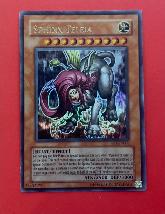 Yu-Gi-Oh! EP1-EN003 Sphinx Teleia — front