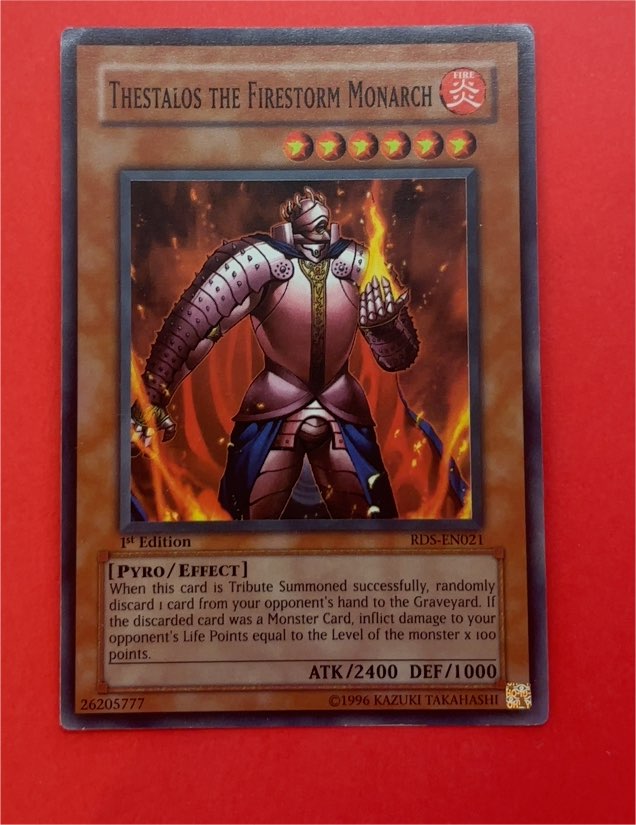 Yu-Gi-Oh! Thestalos the Firestorm Monarch RDS-EN021 — front