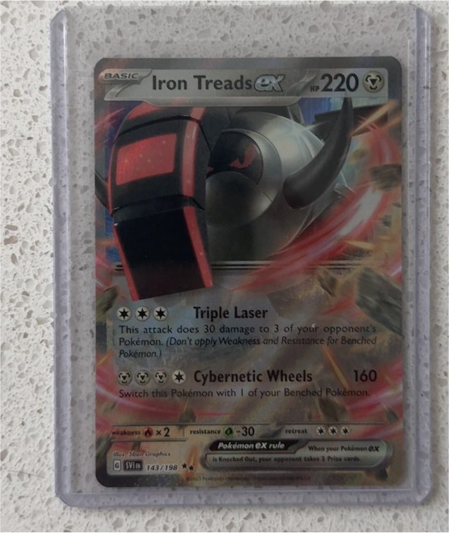 2023 Pokémon Scarlet & Violet #143 Iron Treads ex — front