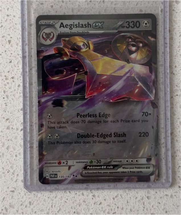 2023 Pokémon Paradox Rift #135 Aegislash ex — front