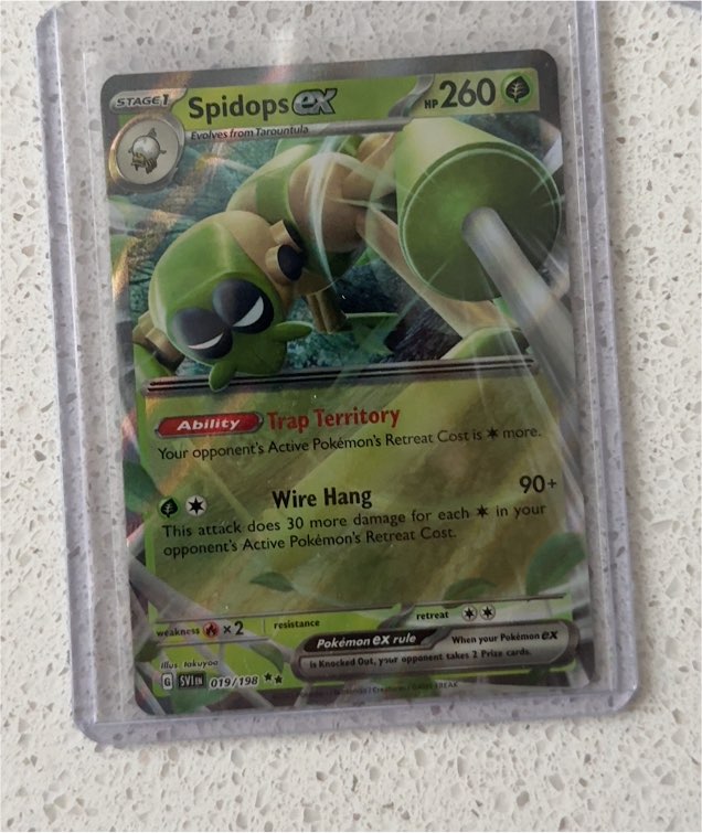 2023 Pokémon Scarlet & Violet Base Set #019/198 Spidops ex — front