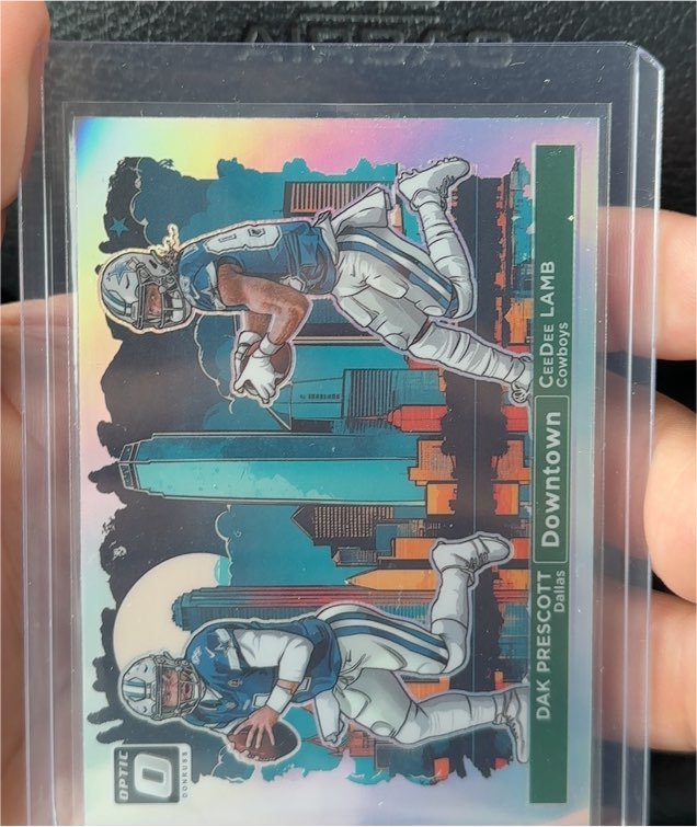 2024 Panini Donruss Optic #1 Dak Prescott/CeeDee Lamb Downtown Duos — front