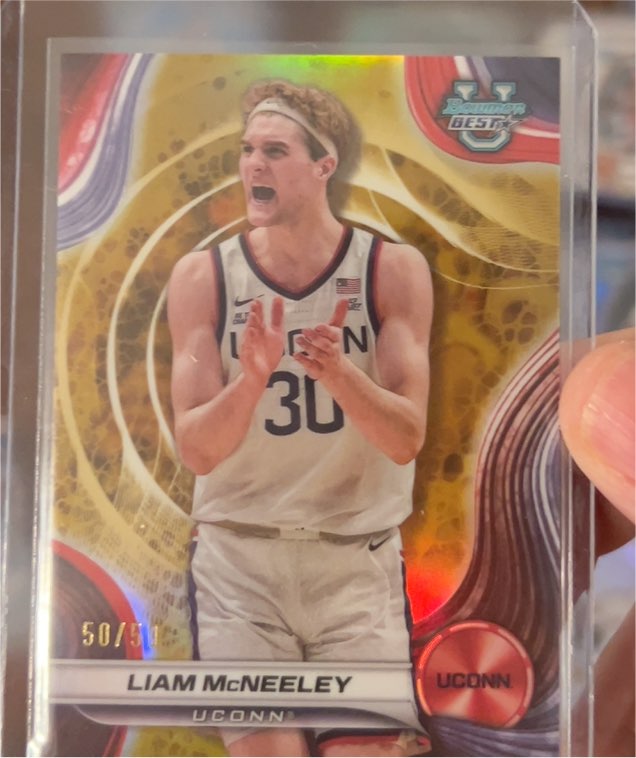 2024-25 Bowman Best University #50 Liam McNeeley — front