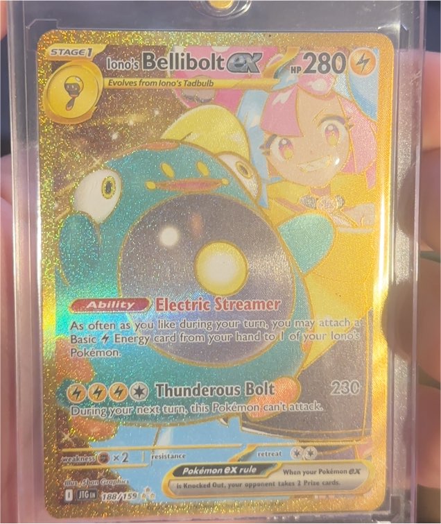 2025 Pokémon TCG Journey Together #188/159 Iono's Bellibolt ex — front