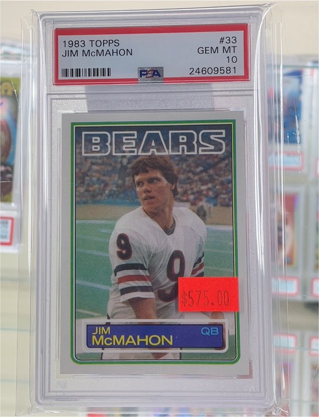 1983 Topps #33 Jim McMahon — front