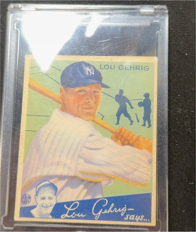 1934 Goudey #61 Lou Gehrig — front