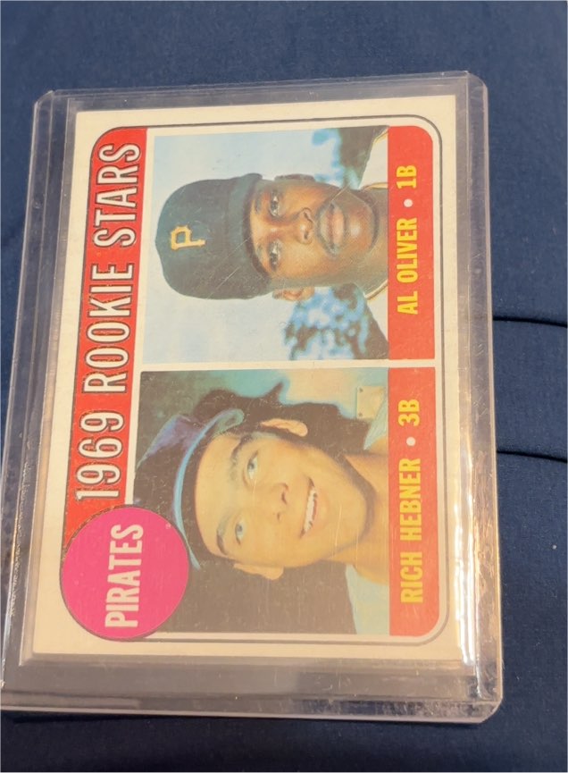 1969 Topps #82 Rookie Stars Al Oliver Rich Hebner — front
