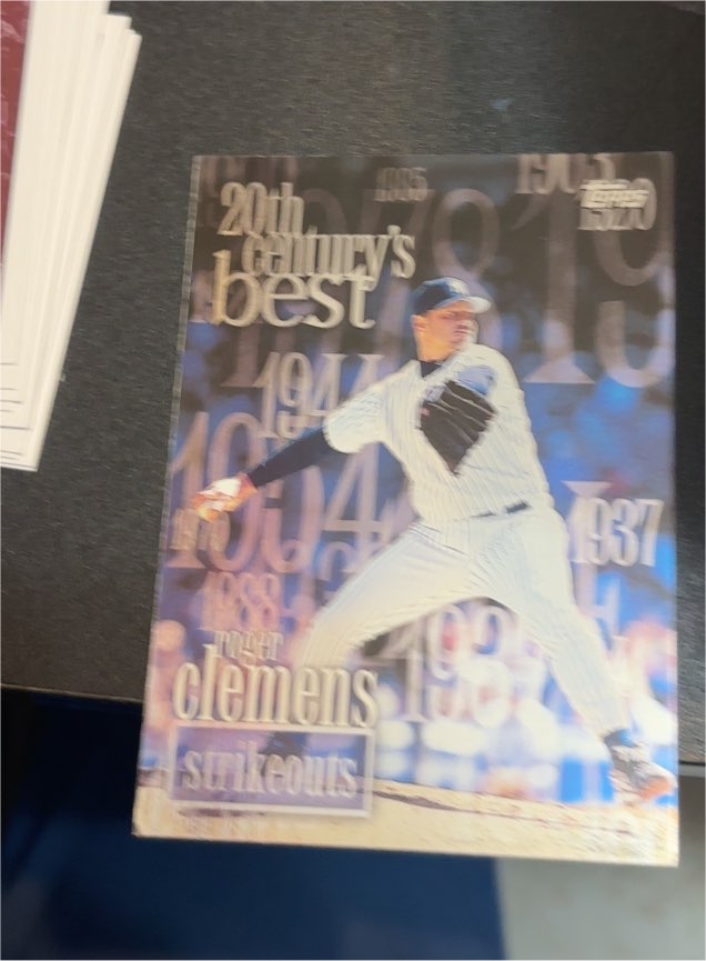 2000 Topps 20th Century's Best #472 Roger Clemens — front