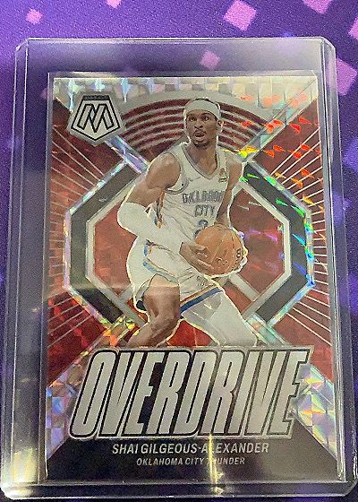 2023-24 Panini Mosaic #13 Shai Gilgeous-Alexander Overdrive — front