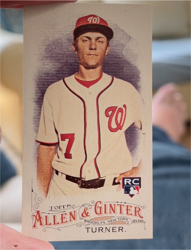 2016 Topps Allen & Ginter #342 Trea Turner — front