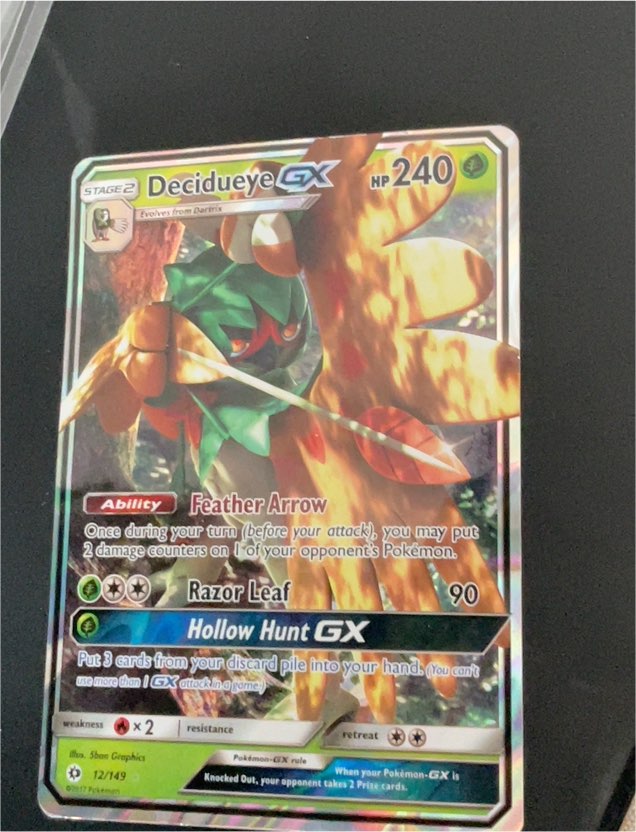 2017 Pokémon Sun & Moon #12 Decidueye GX — front