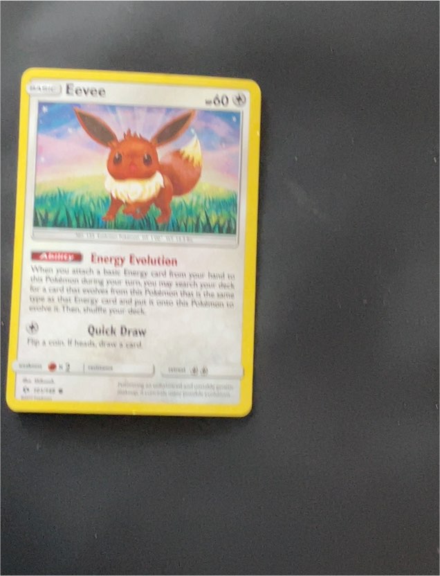 2017 Pokémon Sun & Moon #101 Eevee — front