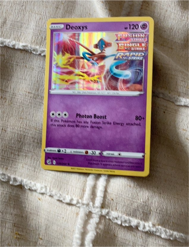 2021 Pokémon Fusion Strike #120 Deoxys — front