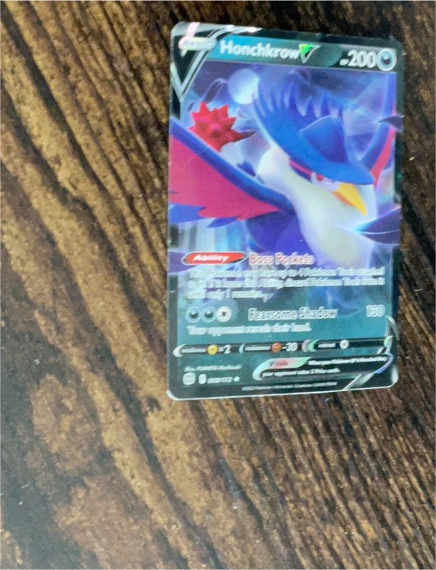 2022 Pokémon TCG Brilliant Stars #088 Honchkrow V — front