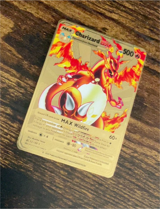 2020 Pokémon Charizard DX #52 — front