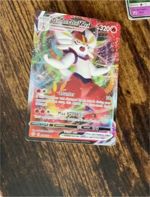 2021 Pokémon TCG Shining Fates #019 Cinderace VMAX — front
