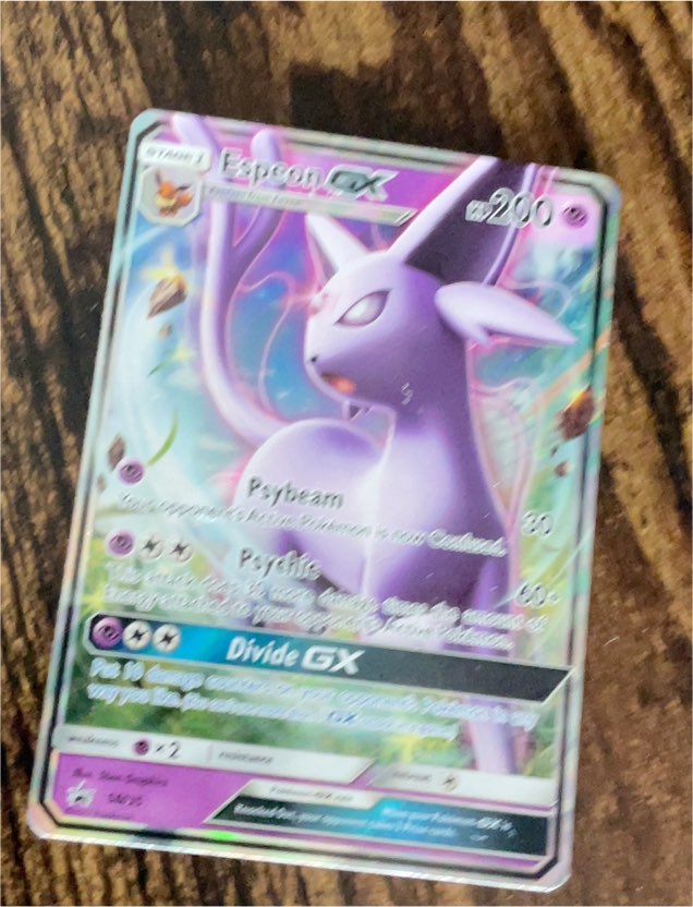 2017 Pokémon TCG Espeon GX #SM35 Sun & Moon Black Star Promo — front