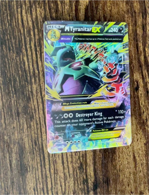 2015 Pokémon TCG Ancient Origins #43 Mega Tyranitar EX — front