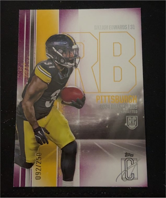 2024 Topps Signature Class #172 Daijun Edwards — front
