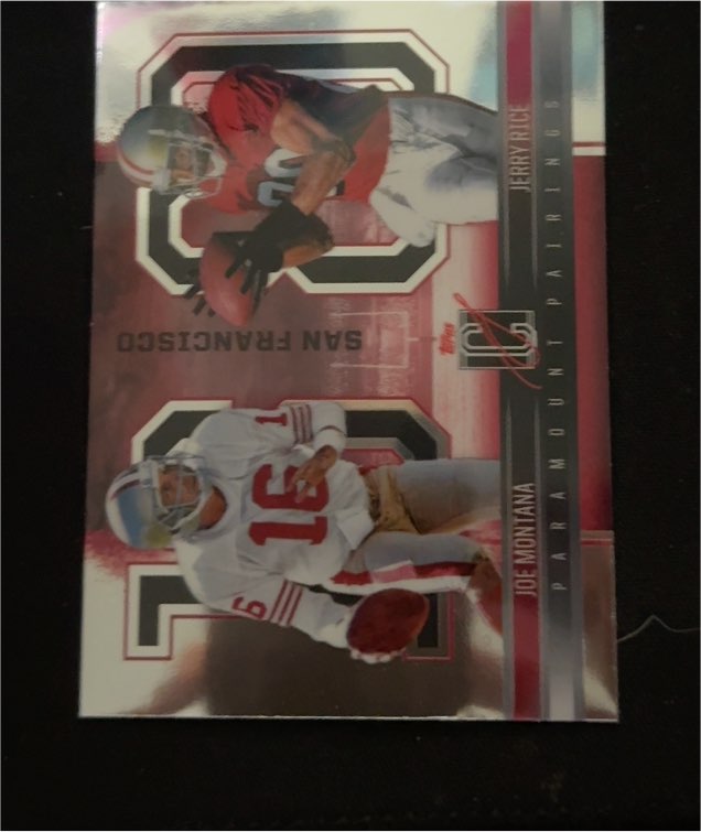 2024 Topps Signature Class Paramount Pairings #PP-13 Joe Montana / Jerry Rice — front