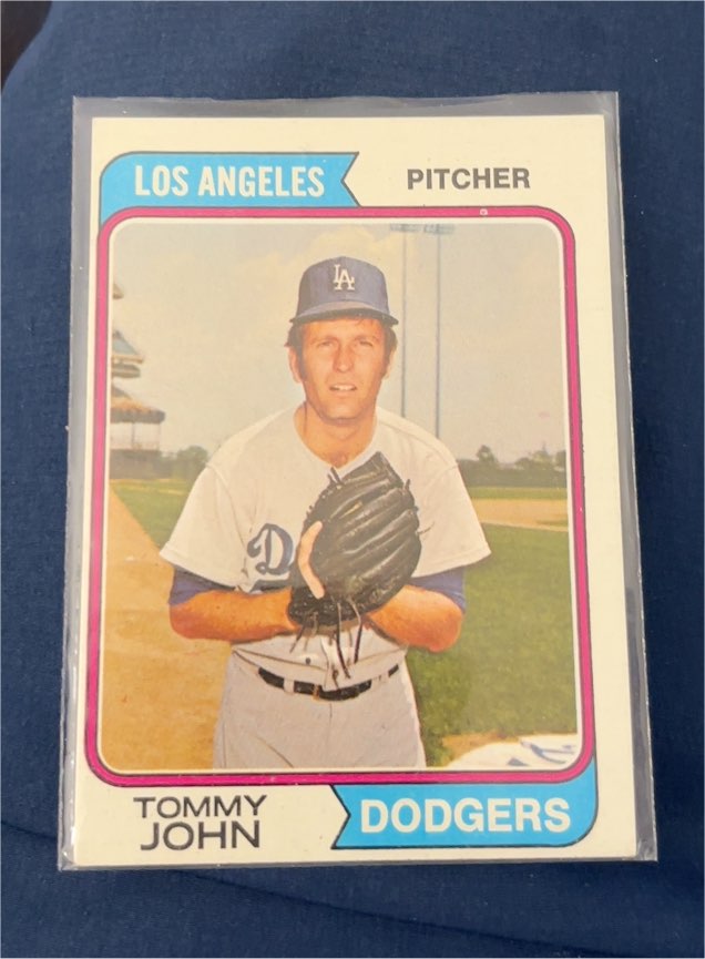 1974 Topps #451 Tommy John — front