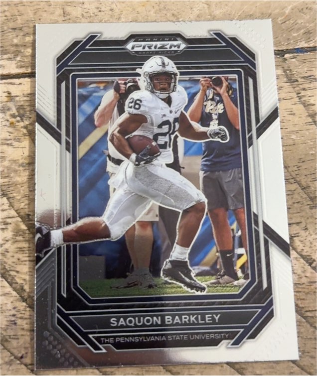 2023 Panini Prizm Draft Picks #87 Saquon Barkley Silver Prizm — front