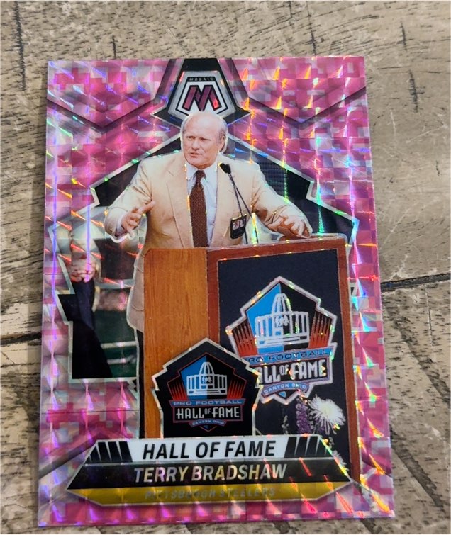 2024 Panini Mosaic #296 Terry Bradshaw Hall of Fame — front