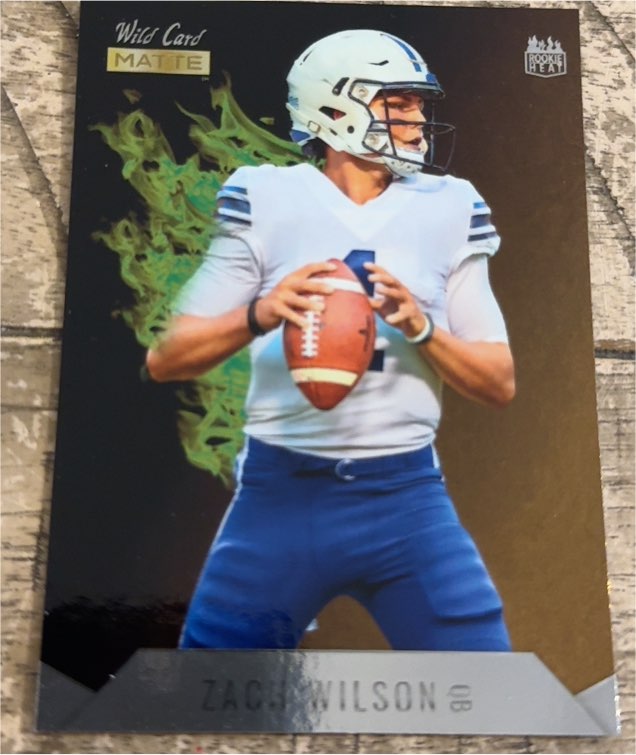 2021 Wild Card Matte Rookie Heat #MRHR-5 Zach Wilson — front