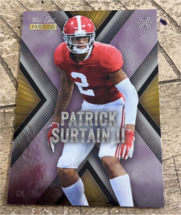 2021 Wild Card Matte X-Plode #MXP-8 Patrick Surtain II — front