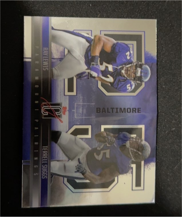2024 Topps Signature Class Paramount Pairings #PP-14 Ray Lewis and Terrell Suggs — front