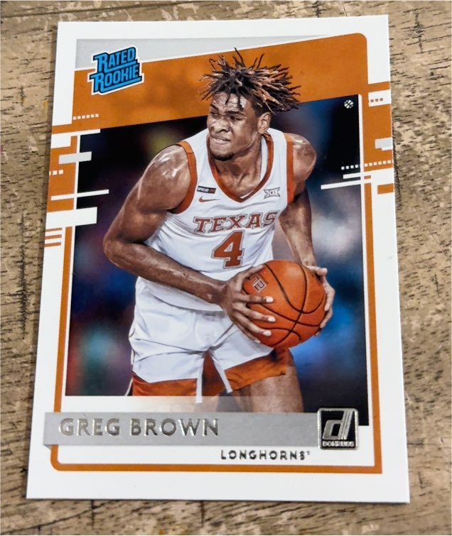 2021 Panini Chronicles Draft Picks Donruss Rated Rookie #39 Greg Brown — front