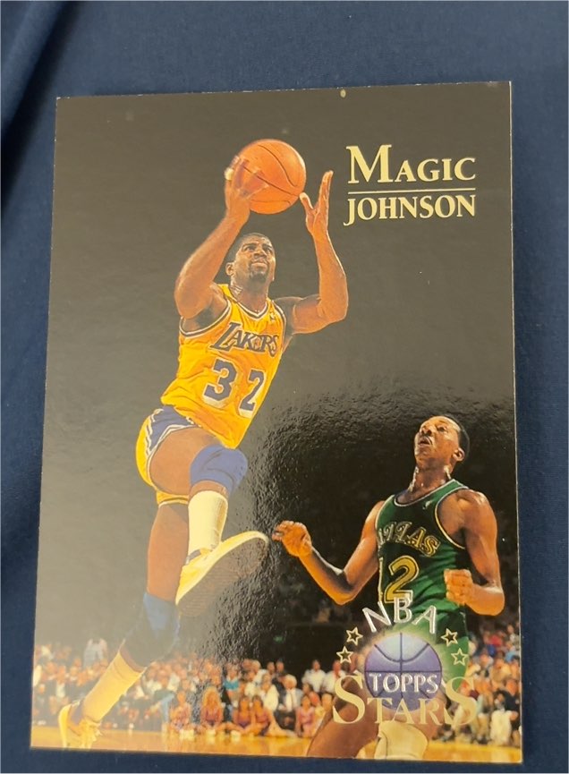 1996-97 Topps Stars #22 Magic Johnson — front