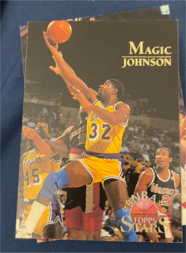 1996 Topps Stars #122 Magic Johnson — front