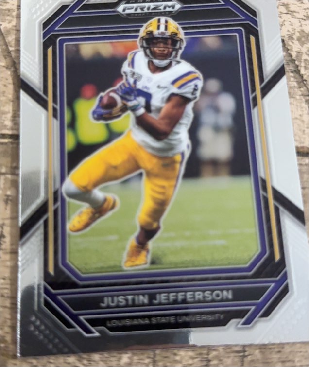 2023 Panini Prizm Draft Picks #61 Justin Jefferson — front