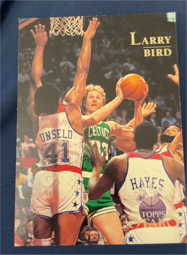 1996 Topps Stars #8 Larry Bird — front