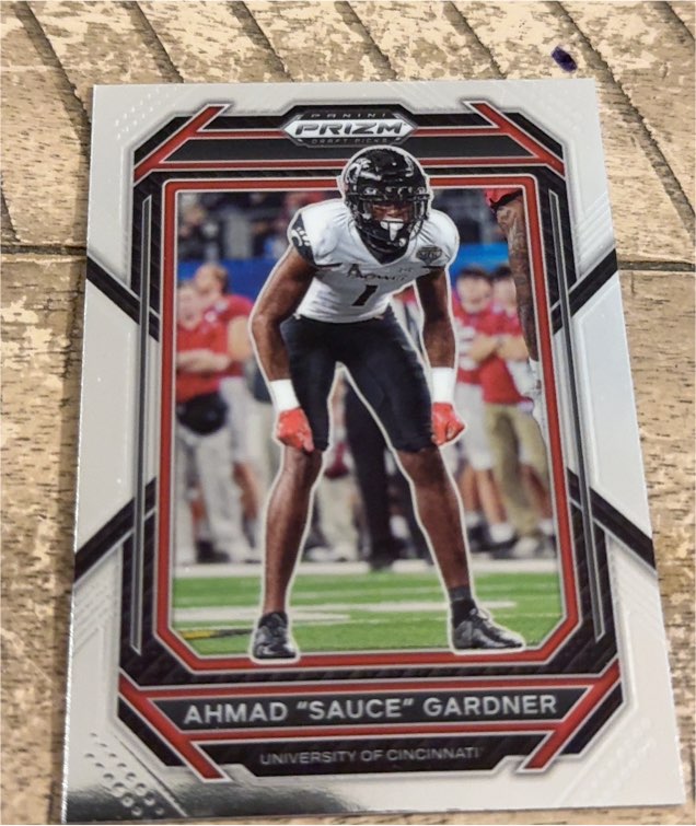 2023 Panini Prizm Draft Picks #3 Ahmad "Sauce" Gardner — front