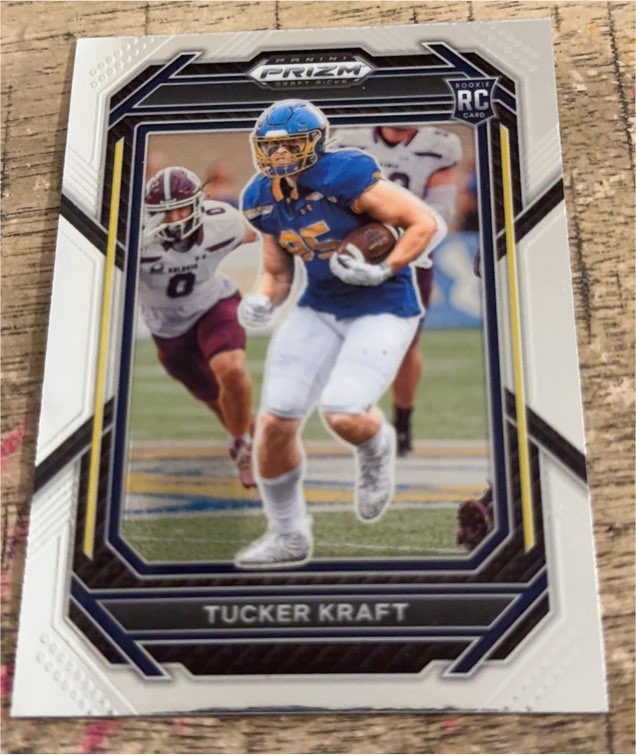 2023 Panini Prizm Draft Picks #159 Tucker Kraft (RC) — front