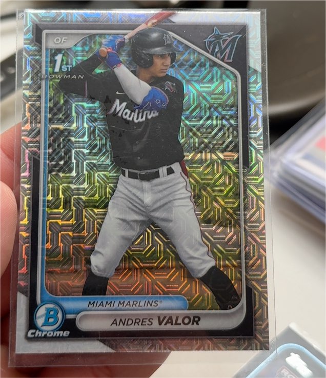 2024 Bowman Chrome #BCP-196 Andres Valor — front