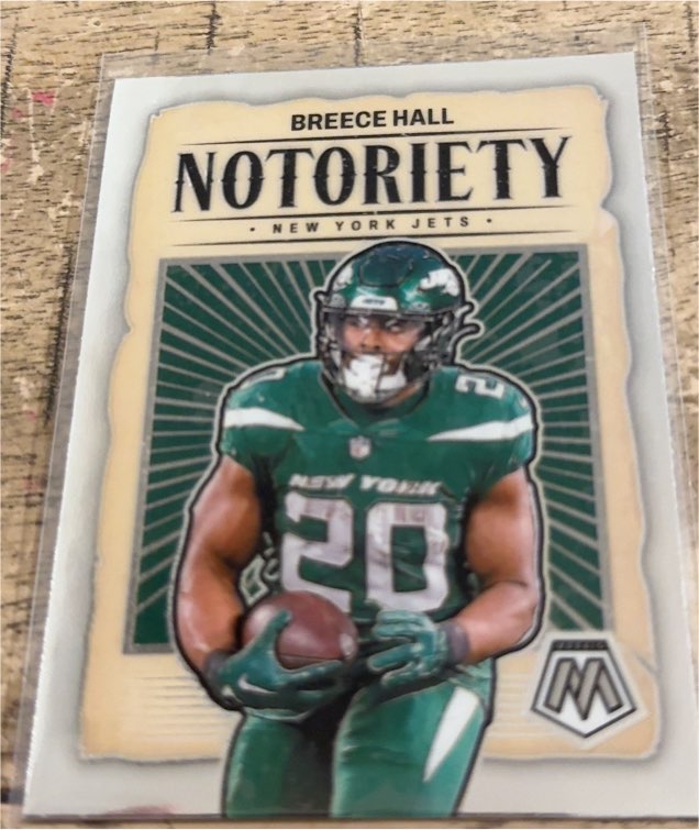 2024 Panini Mosaic Notoriety #15 Breece Hall — front
