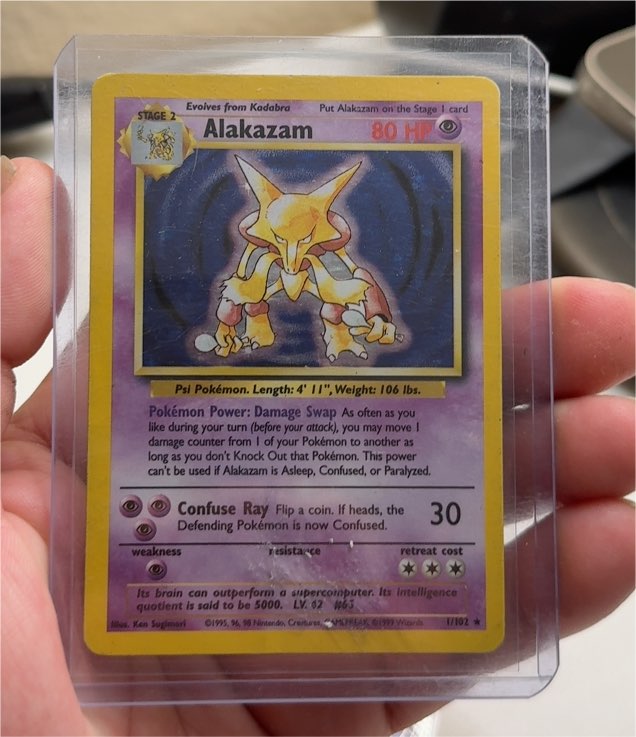 1999 Pokémon #1 Alakazam — front