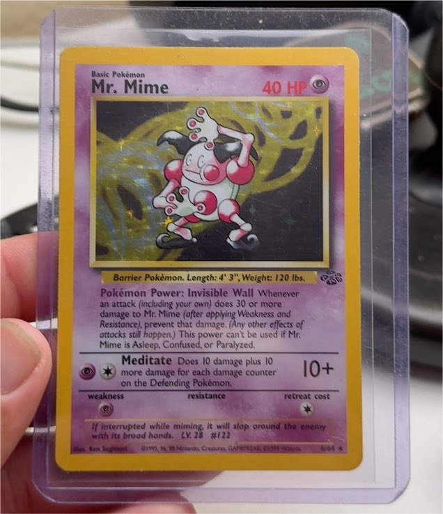 1995 Pokémon Jungle #6 Mr. Mime — front