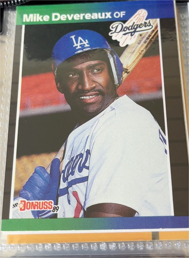 1989 Donruss #603 Mike Devereaux — front