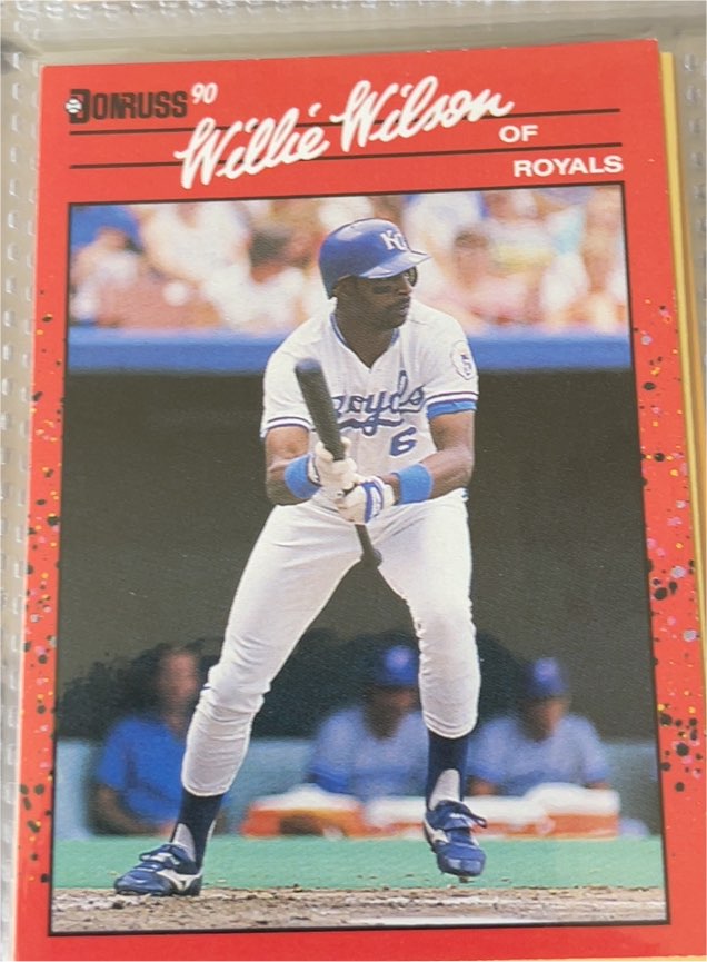 1990 Donruss #440 Willie Wilson — front