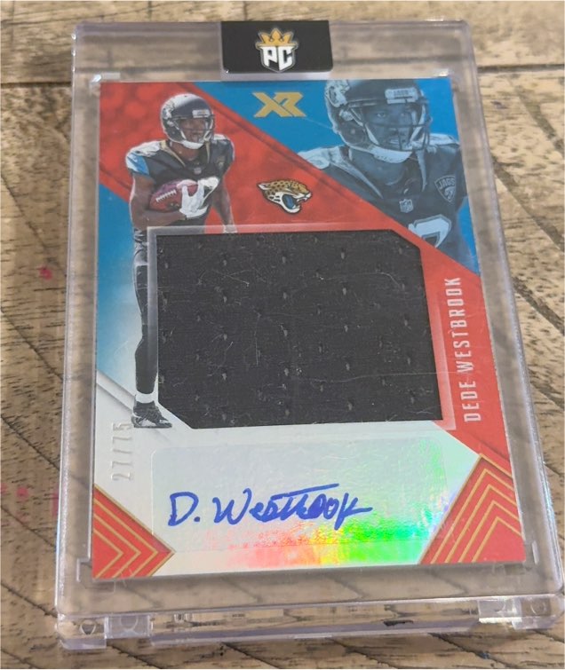 2017 Panini XR Jumbo Patch Auto Dede Westbrook — front
